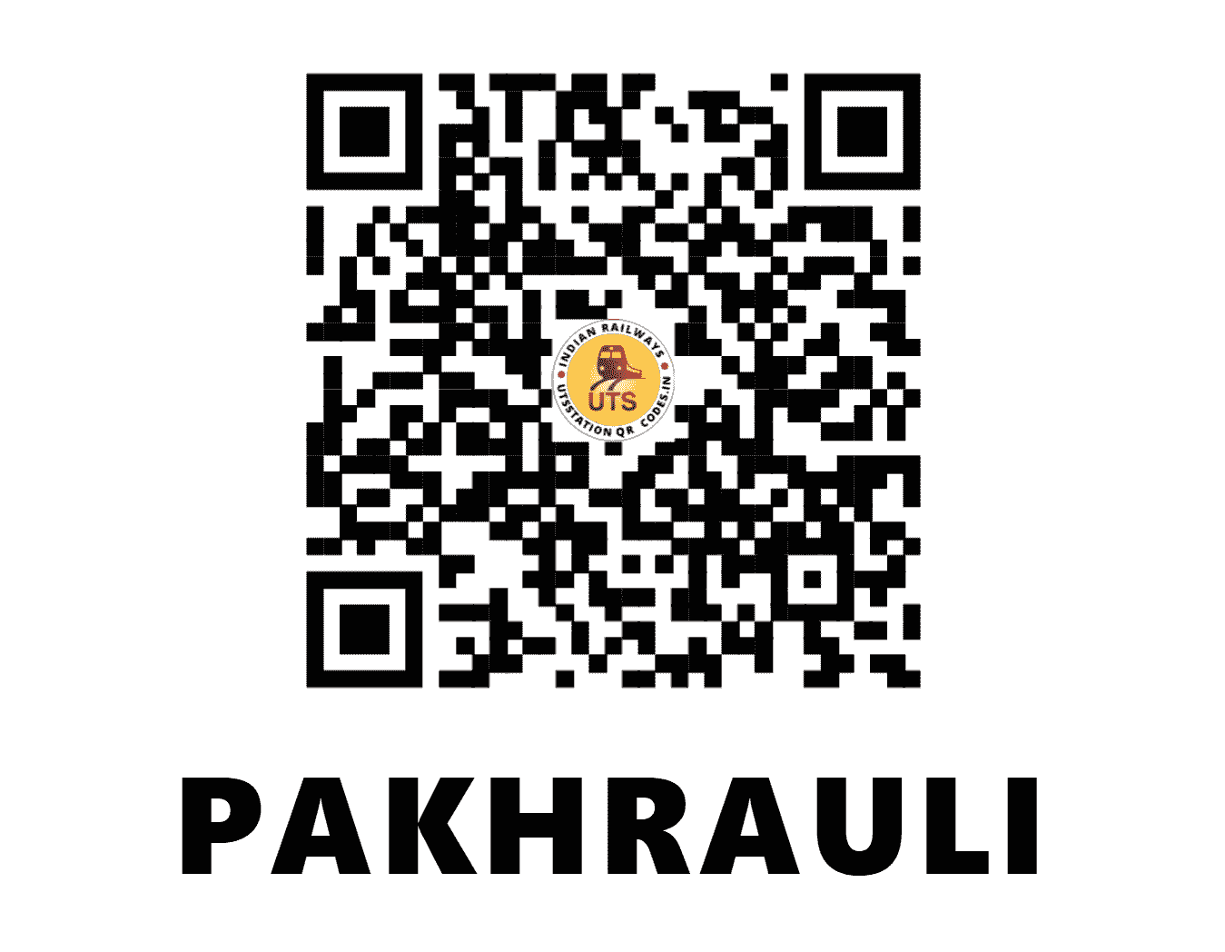 UTS QR Code for PAKHRAULI - PKX (NR - UTTAR PRADESH)